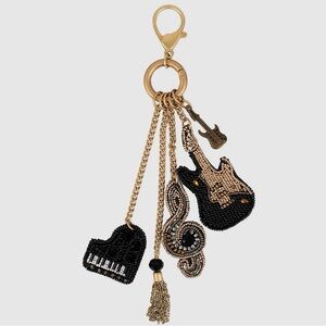 Mary Francis’ Black and Gold Musical Key chain